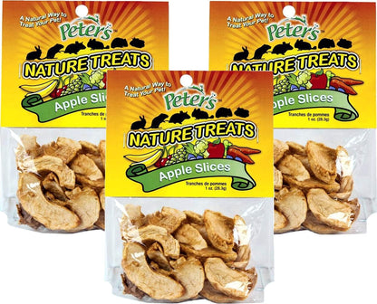 Peters (3 Pack) Apple Slices Small Animal Nature Treats, 1 Ounce per Bag1