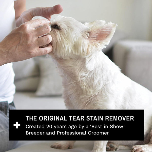 Eye Envy Tear Stain Wipes for Dogs. Textured to Gently Clean. Presoaked in Natural Formula. Recommended by AKC Breeders, Professional Groomers. Cleans Staining. USA Made. 60 Wipes7