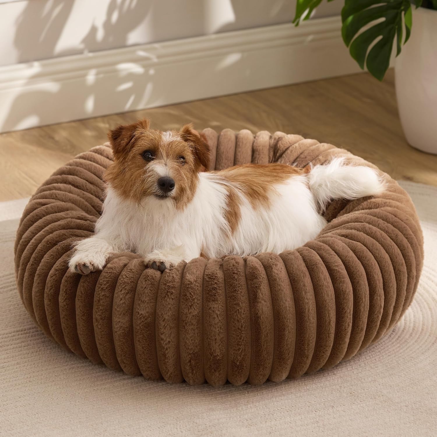 bedsure-comfyfleece™-donut-large-dog-bed-washable-faux-fur-with-corduroy-fleece-anti-slip-bottom-round-pet-bed-with-removable-cover-camel-brown-36x36x8-inches-36x36x8in-calming-round-pet-bed-support-plush-with-removable-corduroy-fleece-for-big-dog-anti-slip-bottom-camel-brown