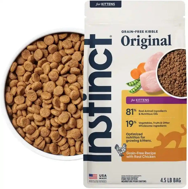 Instinct Original Dry Cat Food, Raw Coated Kibble, Real Chicken, 5 Lb. Bag | Raw-Coated Kibble with Cage-Free Chicken for Strong Muscles, Digestive Health, and Healthy Skin & Coat, Grain-Free11