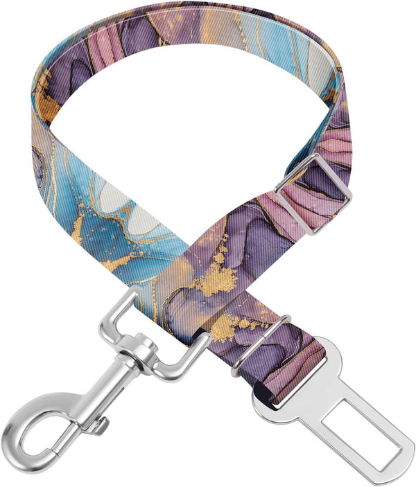 Adjustable Pet Cat and Dog Car Seat Belt，The Lanyard Is Flexible and Adjustable from 20 to 33 Inches (Floral)23