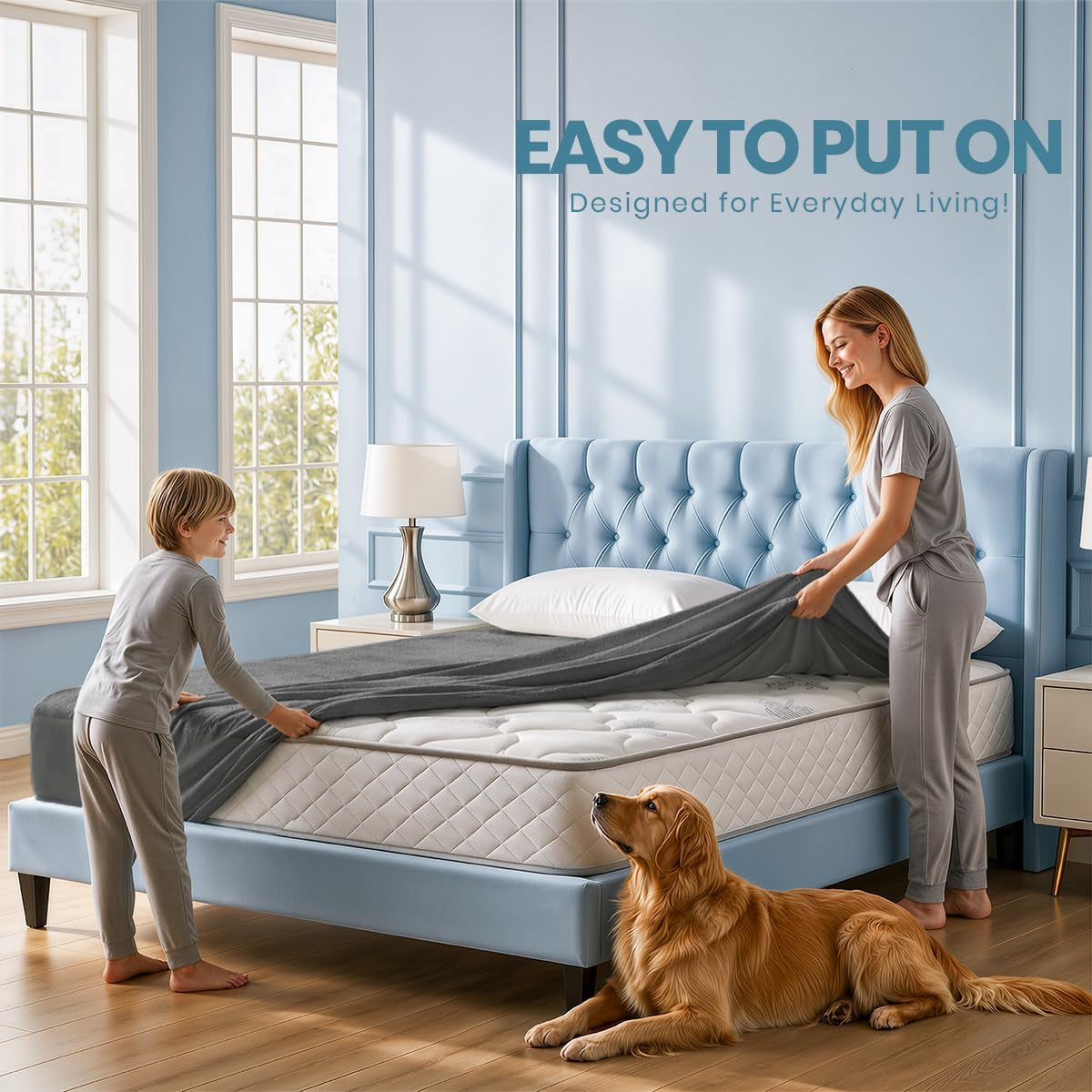 waterproof-full-size-mattress-protector-fits-upto-15-deep-mattresses-200-gsm-soft-breathable-mattress-cover-dirt-proof-noiseless-machine-washable-fitted-sheet-style-gray