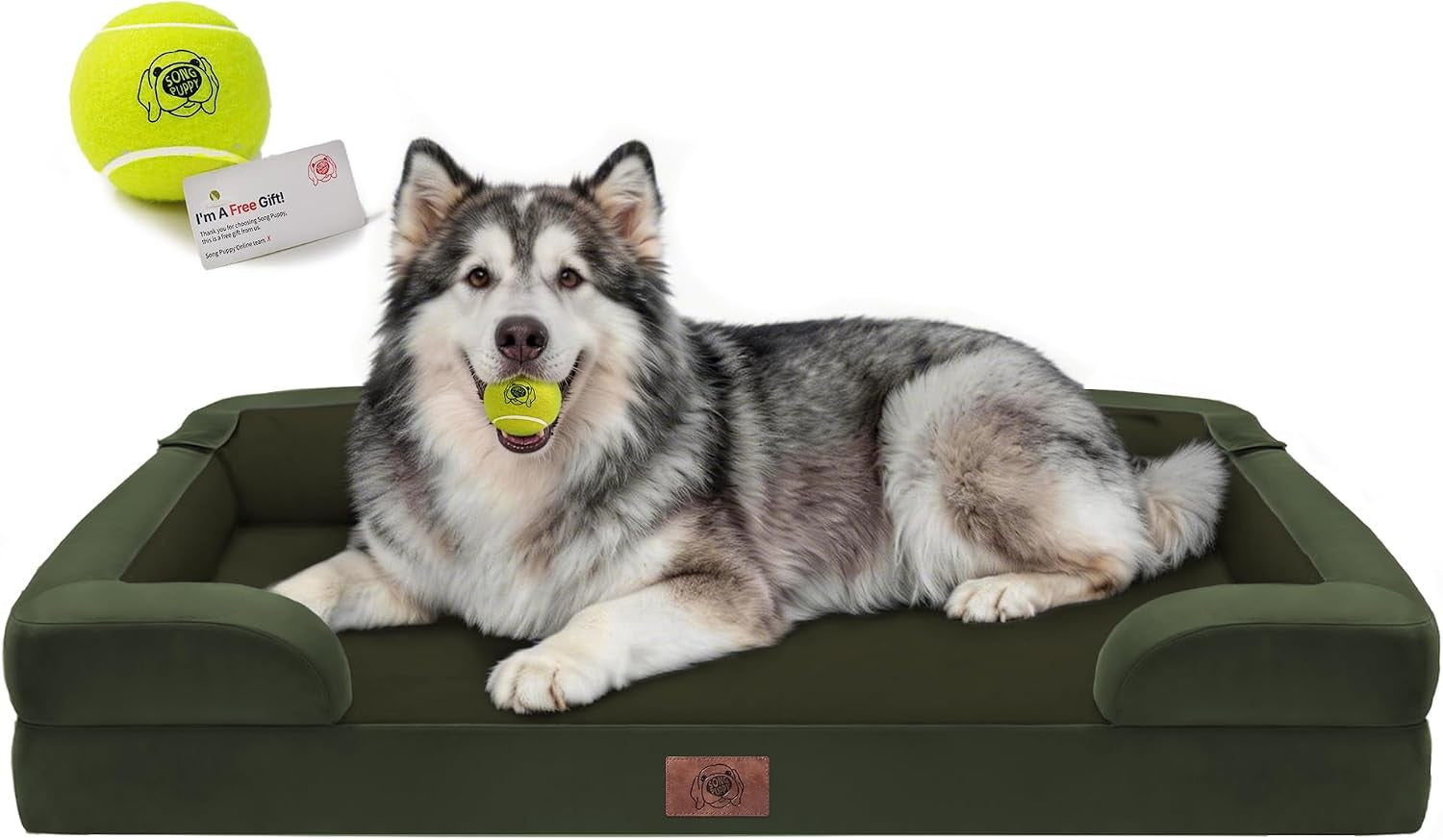 waterproof-orthopedic-dog-bed-for-extra-large-sized-dogs-memory-foam-pet-bed-sofa-with-bolster-dog-couch-with-washable-cover-non-slip-bottom-42x30-inch-grey