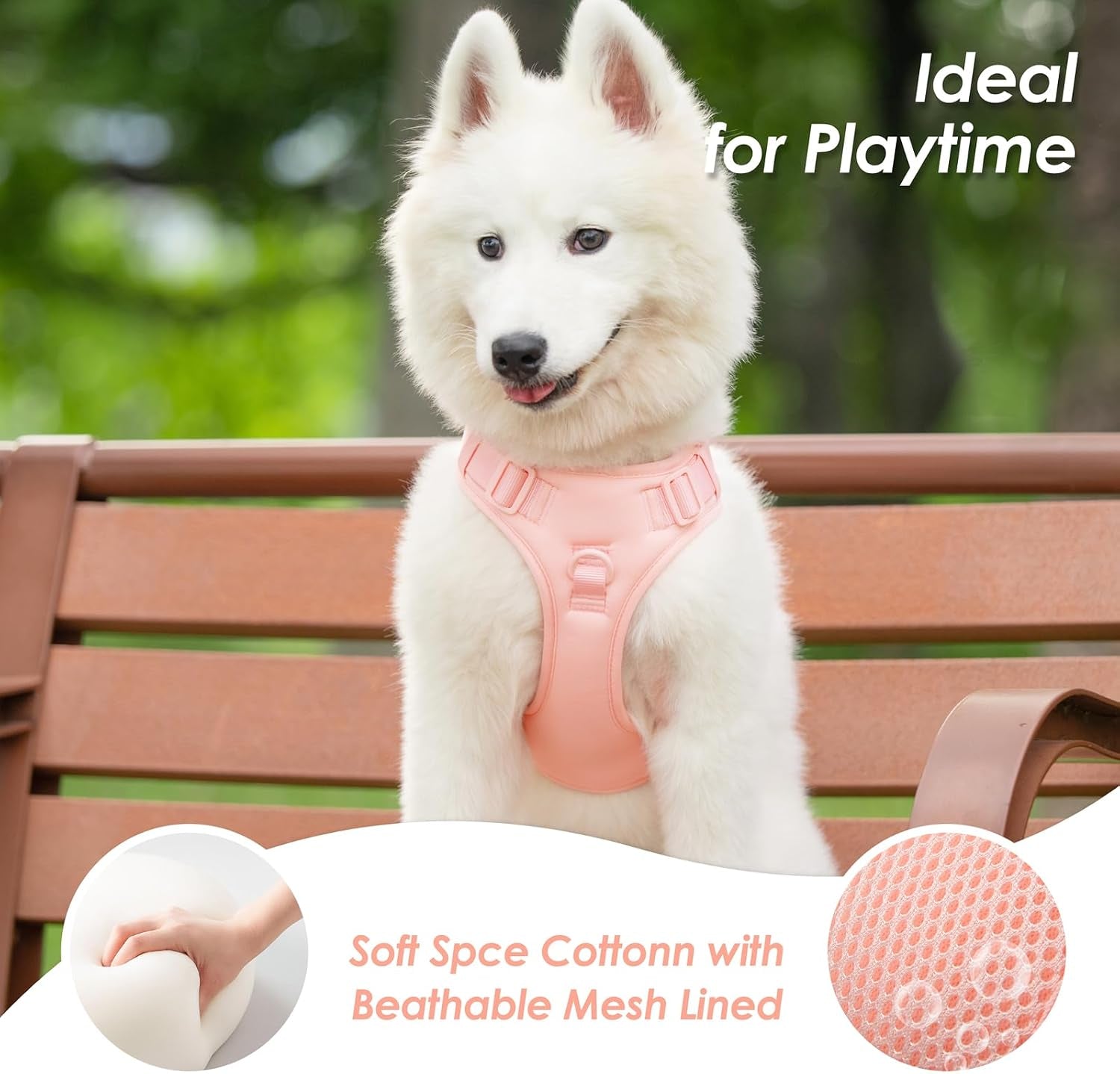 no-pull-dog-harness-puppy-vest-with-front-clip-for-small-medium-large-sized-doglight-pink-l