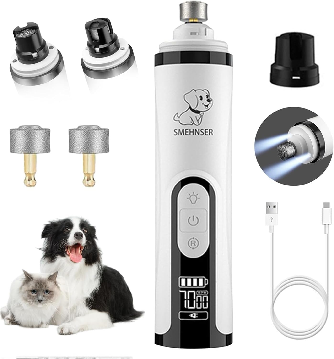 2026-upgraded-silent-groom-pro-nail-grinder-3-speed-cordless-grooming-pro-nail-grinder-pet-nail-trimmer-with-2-led-light-usb-c-rechargeable-2-grinding-wheels-for-small-medium-large-dogs-and-cats