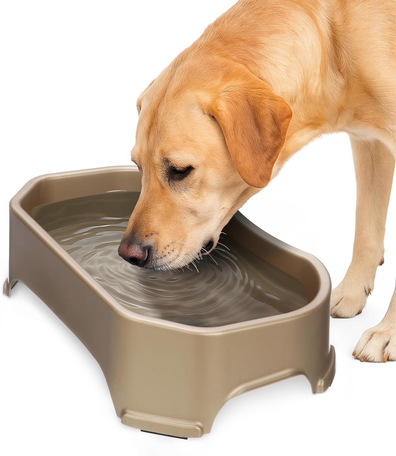 neater-pet-brands-extra-large-water-bowl-for-dogs-outdoor-dog-water-bowl-1-25-gallon-xl-capacity-big-trough-style-food-dish-for-indoors-or-outside-no-spill-large-dog-bowls-gunmetal-grey