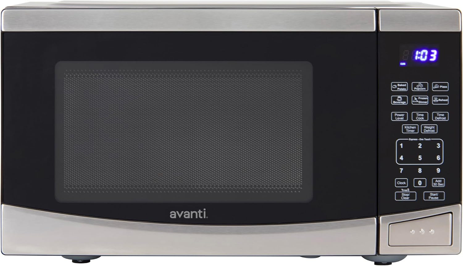 microwave-oven-900-watts-compact-with-10-power-levels-and-6-pre-cooking-settings-speed-defrost-electronic-control-panel-and-glass-turntable-0-9-cu-ft-stainless-steel