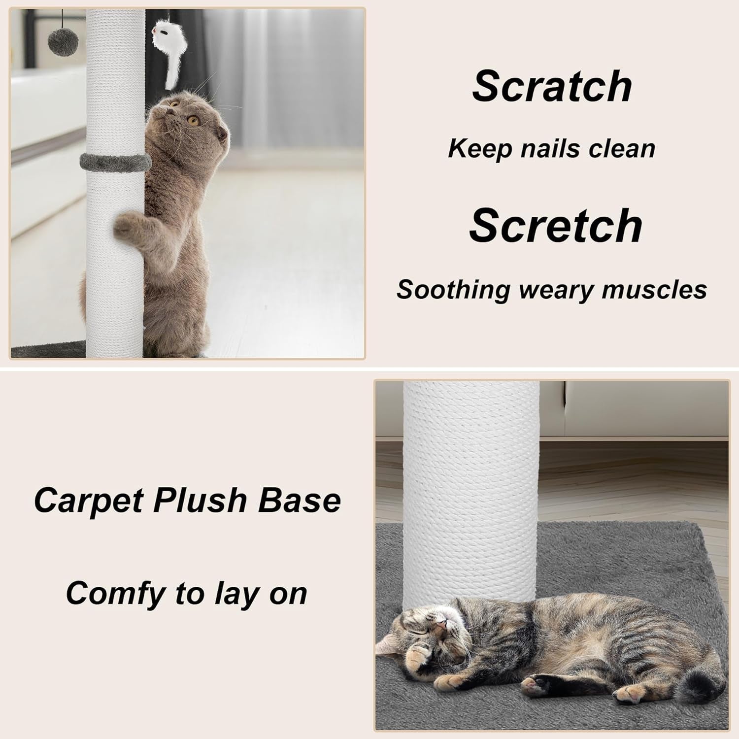 34-inch-tall-cat-scratching-post-for-large-cats-stable-base-gray-heavy-duty-cat-scratcher-extra-tall-thick-post-soft-natural-cotton-rope-hanging-interactive-cat-toys-indoor-cat-furniture