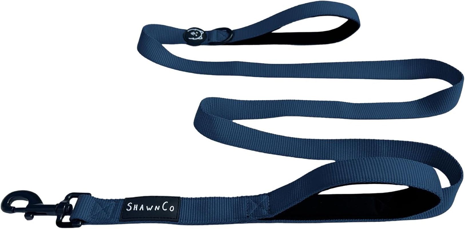 shawnco-dream-walk-dog-leash-premium-nylon-pet-leash-with-soft-neoprene-handle-for-small-medium-and-large-dogs-icy-lilac-m-l-6ft-w-2-handles