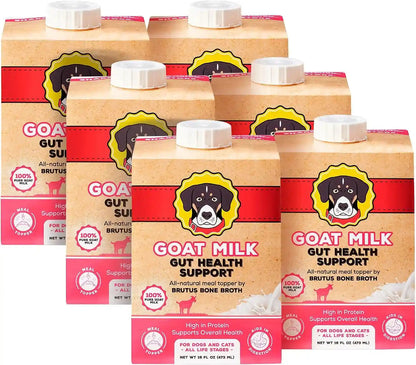 Brutus Chicken Broth Liquid for Dogs - All Natural Chicken Bone Broth for Dogs with Chondroitin Glucosamine Turmeric -Human Grade Dog Food Toppers for Picky Eaters & Dry Food -Tasty & Nutritious10
