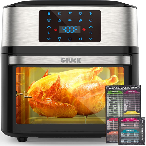 Air Fryer Oven Large 20 QT, Multifunctional 10-In-1 Airfryer Toaster Combo | Family Size, 3 Cooking Racks, Big Window, Rotisserie, Dehydrate, Bake, Reheat, 90-400F, Auto Shutoff, 1800W ETL Rated1