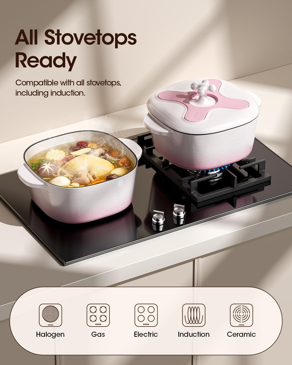 5-qt-enameled-cast-iron-dutch-oven-with-lid-cream-pink-white-6-layer-nonstick-enamel-extra-capacity-oval-design-heavy-self-basting-lid-heat-resistant-silicone-pad-included