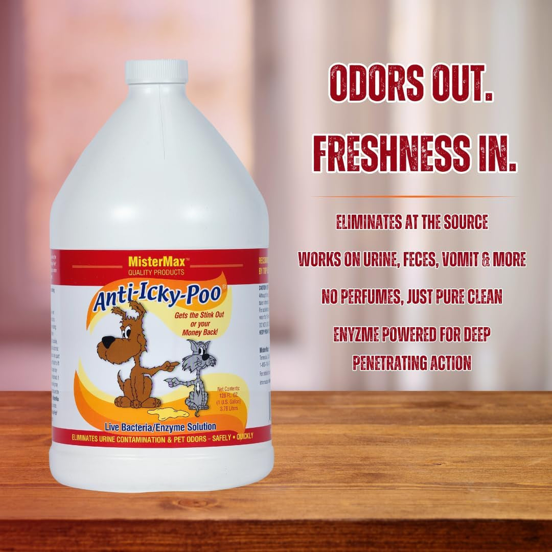 mister-max-anti-icky-poo-pet-urine-enzyme-cleaner-original-scent-1-gallon-feces-odor-remover-enzymatic-cleaner-for-dog-cat-urine-pet-odor-remover-spray