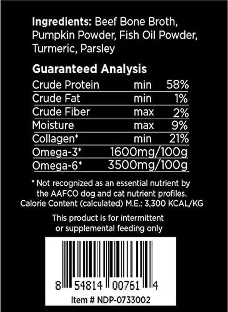 natures-diet-pet-bone-broth-protein-powder-with-pumpkin-fish-oil-and-turmeric-beef-16-oz-159-servings
