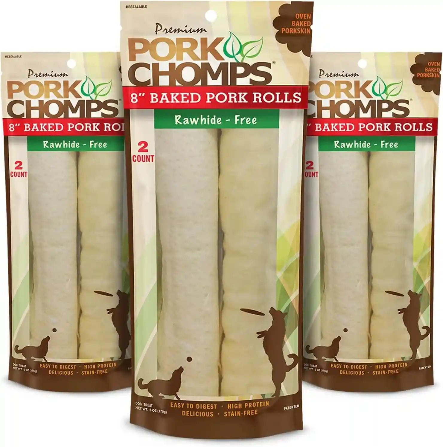 pork-chomps-baked-pork-skin-dog-chews-8-in-rolls-chicken-2-count-made-with-a-real-chicken-wrap-over-oven-baked-pork-skin-rawhide-free-low-in-fat-and-easy-to-digest