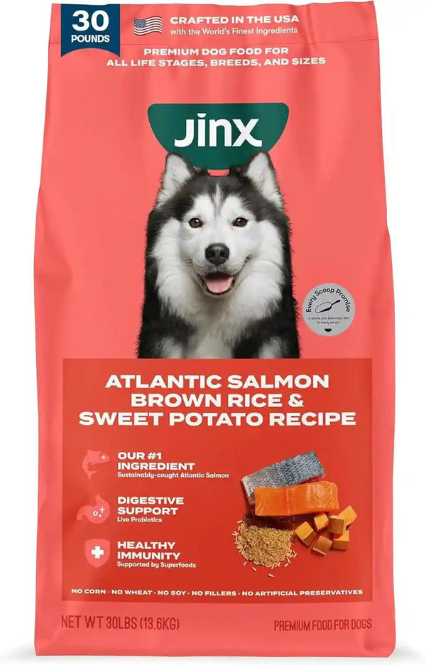 Jinx Dry Dog Food - Real Salmon, Brown Rice & Sweet Potato, 4Lb | Premium Kibble for Digestive Support & Healthy Immunity - No Fillers, All Lifestages (Puppy, Adult & Senior), Breeds & Sizes27
