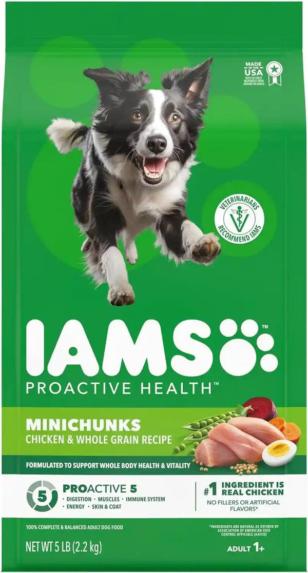 IAMS Proactive Health Adult Minichunks Dry Dog Food, Chicken, 30 Lb | Real Chicken #1 Ingredient, No Fillers, Natural Fiber & Prebiotics, Omega-6 Fatty Acids, Antioxidants for Immune Support17