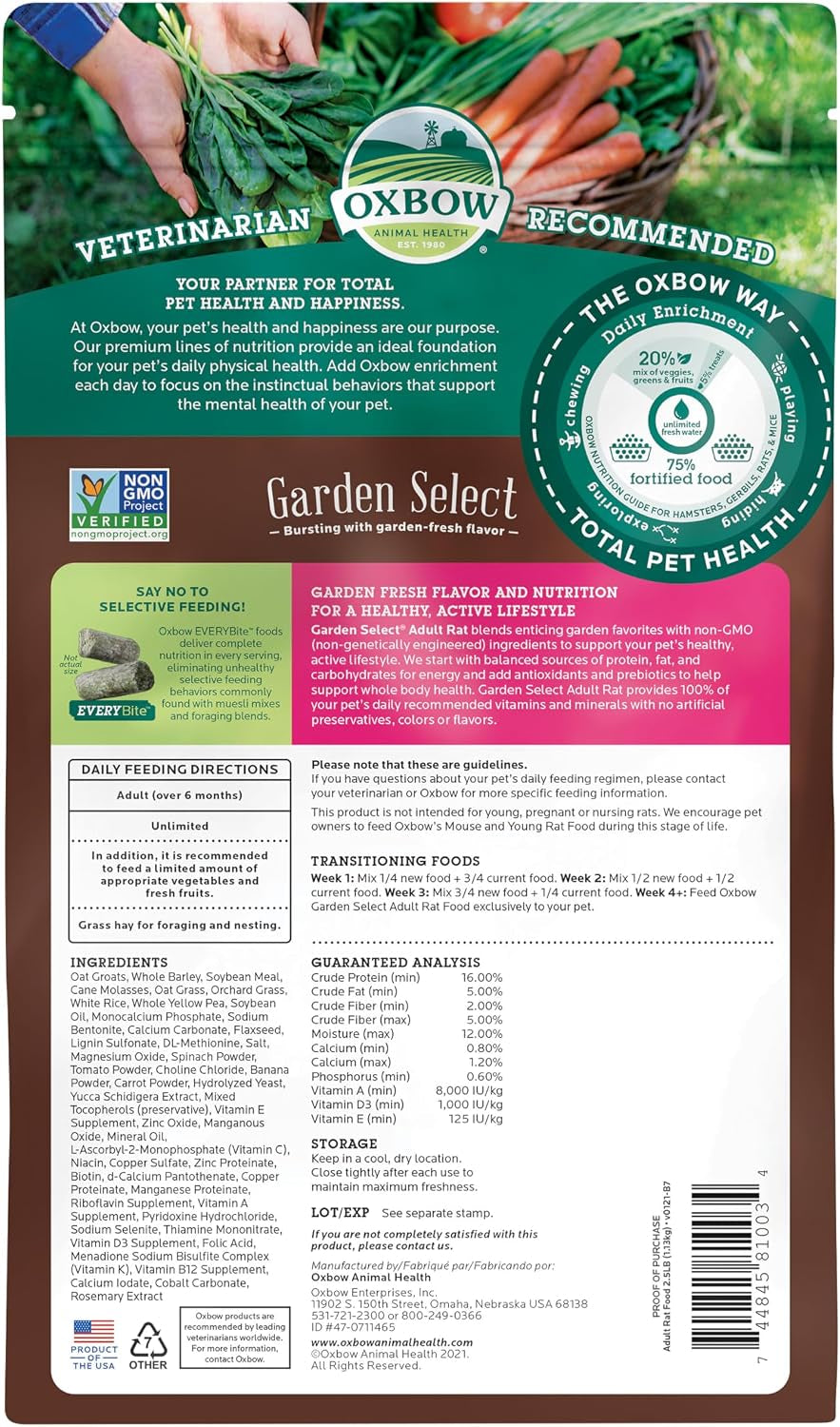 oxbow-garden-select-adult-rat-food-rat-food-pellets-non-gmo-2-5-lb-uniform-rat-food-pellets-prevent-selective-feeding-vitamins-and-minerals-non-gmo-complete-daily-diet-made-in-usa