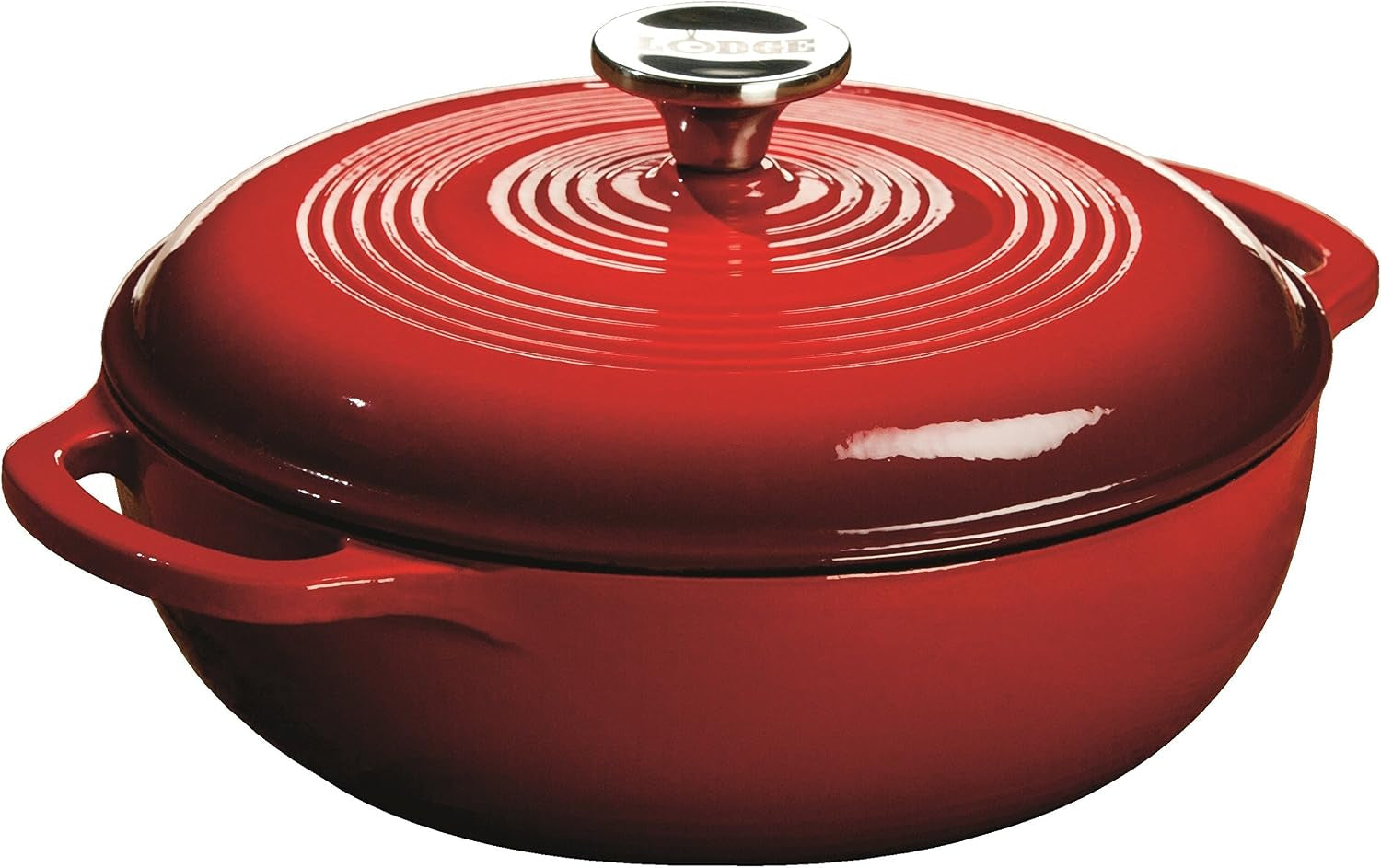 essential-enamel-cast-iron-dutch-oven-3-quart-island-spice-red-dual-handles-oven-safe-up-to-500-f-use-to-marinate-cook-bake-refrigerate-serve-stovetop-safe