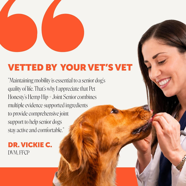 Pet Honesty Vet Recommended Hip and Joint Supplement for Dogs, 90 Count | Advanced Strength Dog Joint Supplement with Glucosamine Chondroitin, Chicken, Supports Mobility, Eases Stiffness4