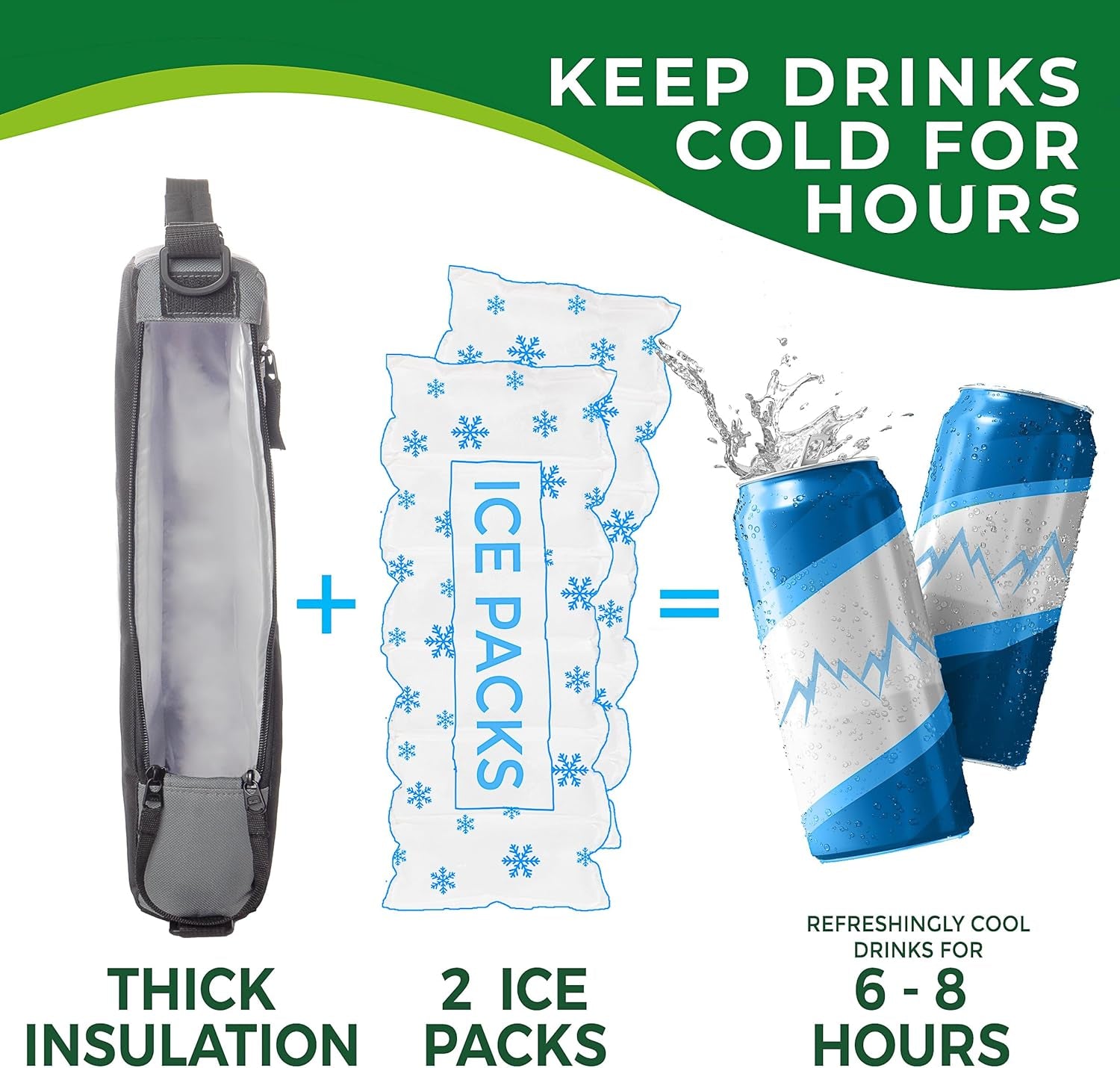 golf-cooler-bag-plus-2-ice-packs-keeps-drinks-cold-for-hours-holds-6-cans-fits-discreetly-in-golf-bags-comfortable-carry-strap-insulated-beer-sleeve-useful-golf-accessories-and-gifts