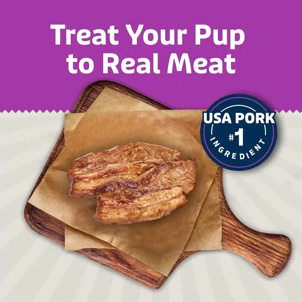 Blue Buffalo Sizzlers Natural Soft Dog Treats, Bacon-Style Soft-Moist Dog Treats with Real USA Pork, Original Flavor, 6-Oz Bag3