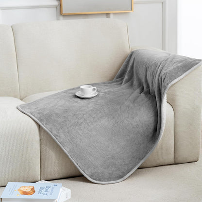 Gogobunny Waterproof Bed Blanket, Reversible Sherpa Fleece Throw Blanket for Dog Puppy Cat, Furniture Cover Protects Bed Couch Sofa from Liquid Pee and Pet Fur (Dark Purple, 50X60 Inches)13