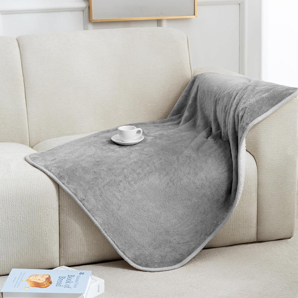 Gogobunny Waterproof Bed Blanket, Reversible Sherpa Fleece Throw Blanket for Dog Puppy Cat, Furniture Cover Protects Bed Couch Sofa from Liquid Pee and Pet Fur (Dark Purple, 50X60 Inches)13