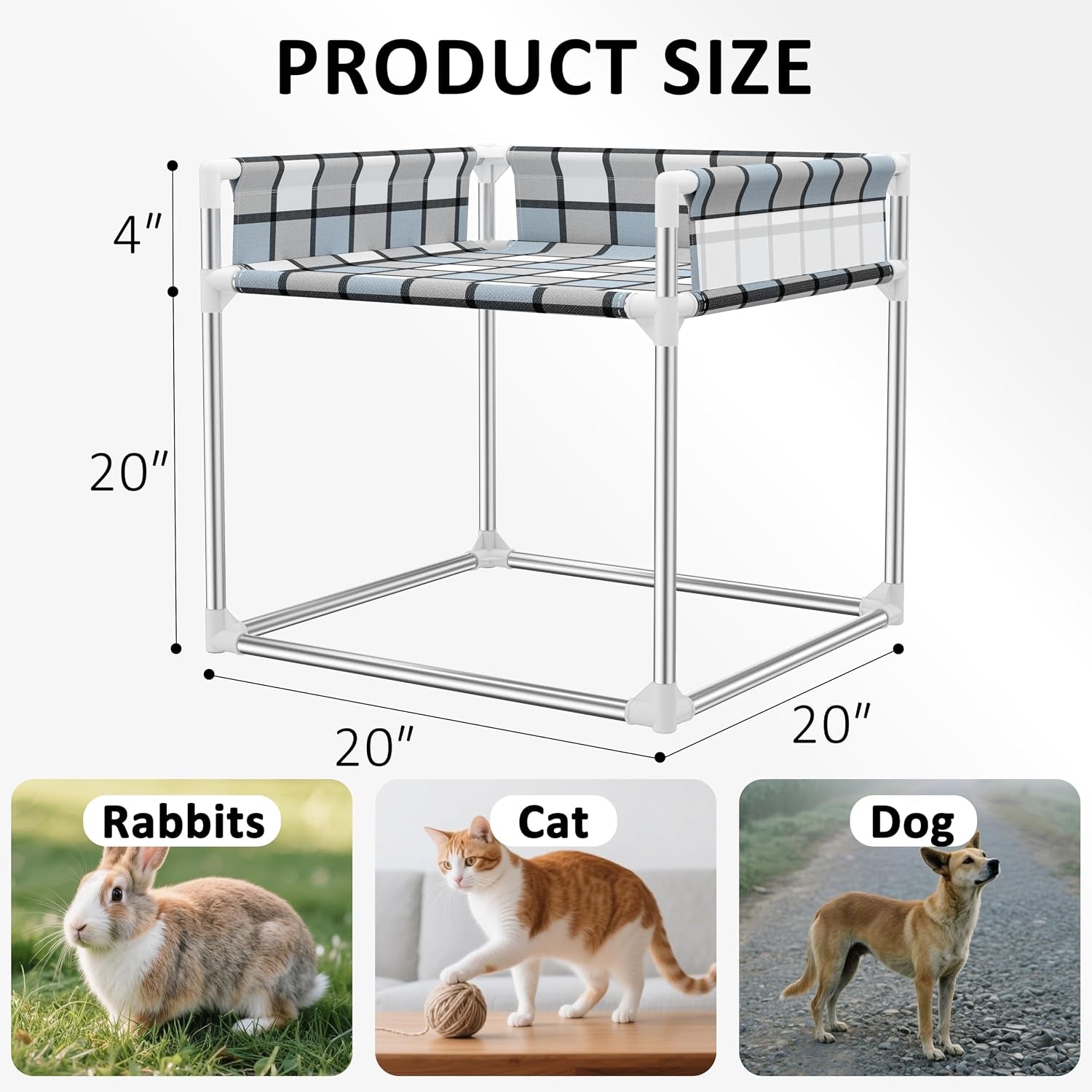 bedside-cosleeper-dog-bed-with-guardrail-3-fence-height-elevated-bed-dog-extension-attached-to-human-bed-for-medium-dog-cat-stainless-steel-window-perch-lounge-elevated-sleeper-hammock-furniture
