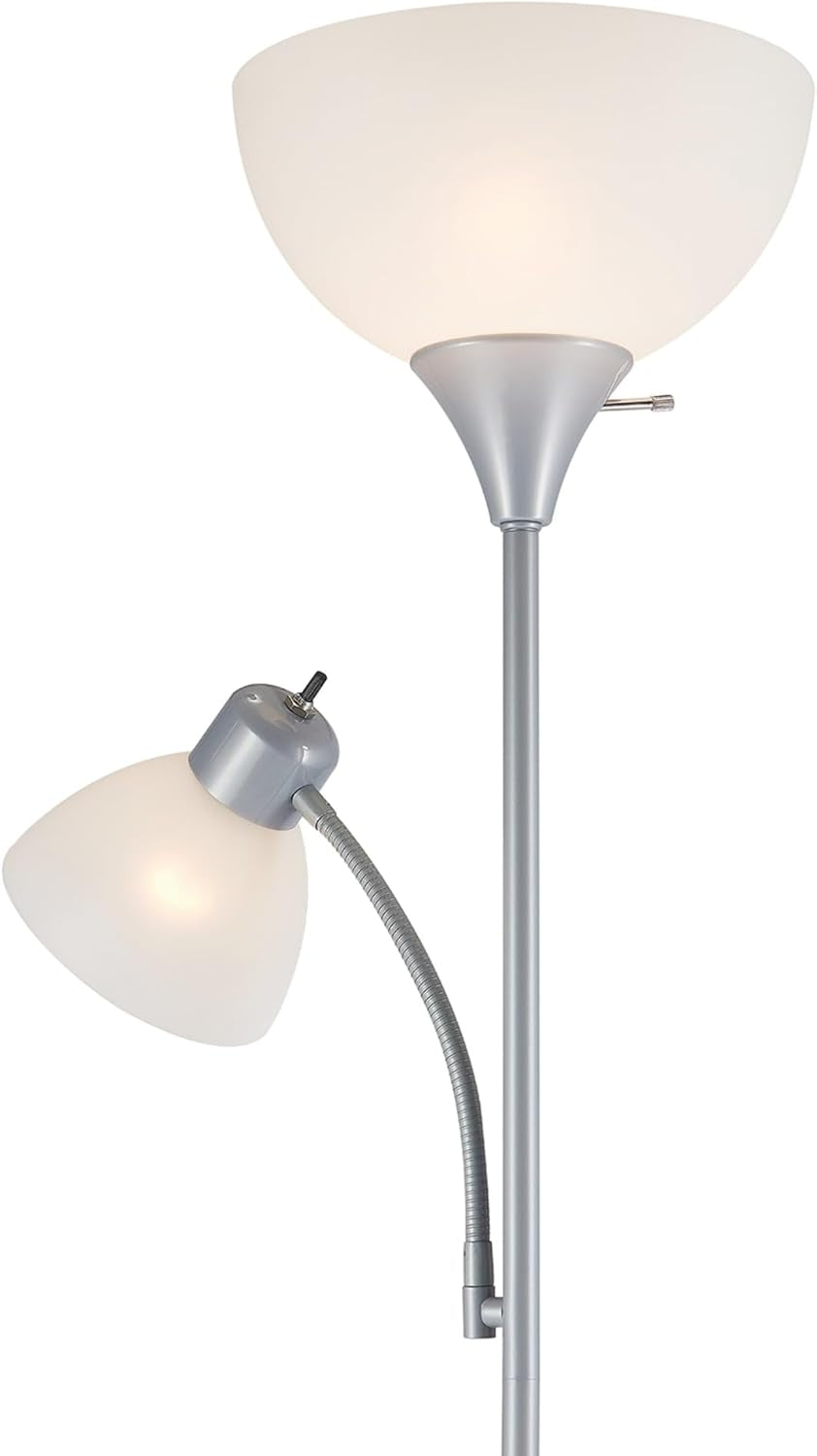 67134-72-torchiere-floor-lamp-and-adjustable-reading-light-silver-frosted-shade-dual-rotary-switch-3-step-dimming-modern-lighting-for-living-room-or-office-timeless
