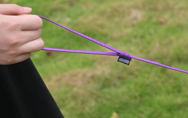 AMAGOOD 6 FT Puppy/Leash, Strong Traditional Style with Easy to Use Collar Hook, Great for Small, Medium and Large Dogs (5/8In X 6 Ft, Purple)4
