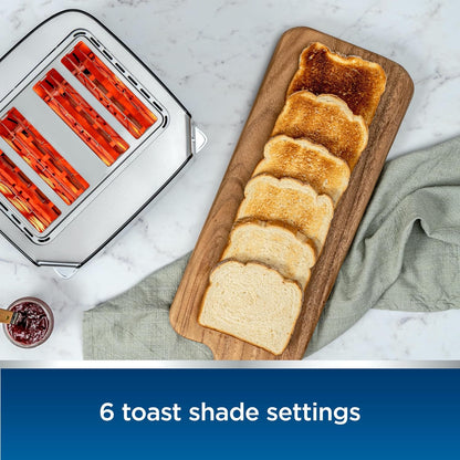 Oster 4-Slice Toaster Touch Screen Stainless Steel Digital Timer 6 Shade Settings Easy to Clean Removable Crumb Tray3