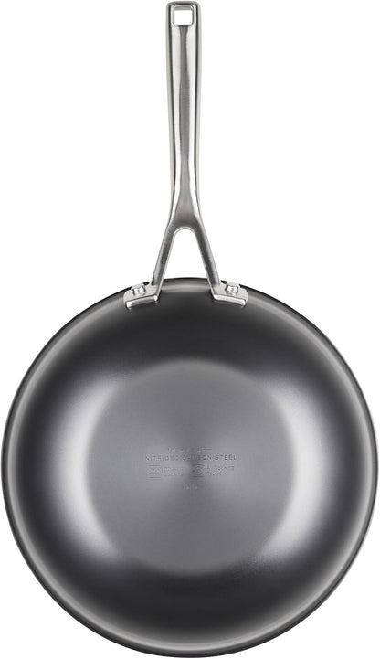 Kitchenaid NITRO Carbon Steel Wok, 10-Inch Nitrided Carbon Steel Pan, Stir Fry Pan, Gray9