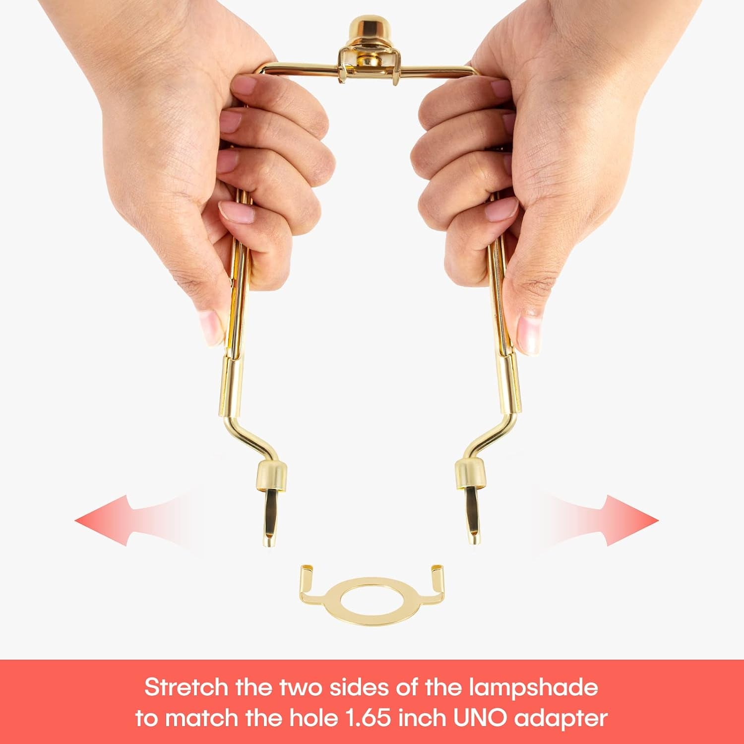 2-pack-7-8-9-10-inch-lamp-shade-harp-holder-adjustable-lamp-harp-kit-fit-3-8-ip-standard-e14-e26-e27-light-base-uno-fitter-adapter-golden-horn-frame-lampshade-bracket-golden
