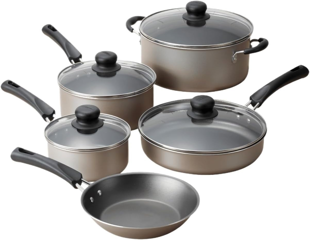 9-piece-nonstick-cookware-set-with-glass-lids-pots-and-pans-including-sauce-dutch-oven-and-saute-champagne-kitchen-collection