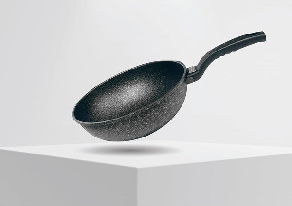 8" Marble Wok Non-Stick Cooking Frying Pan Pot 5 Layer Marble Wok Cookware1