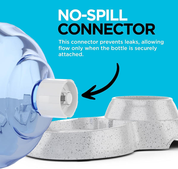 Automatic Pet Waterer Dispenser with Bpa-Free Design – 1 Gallon Capacity, Convenient Waterer Solution Ideal for Dogs and Cats Small and Large Pets3