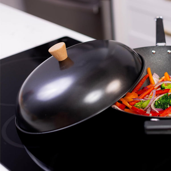 Joyce Chen 31-0066, 13.5-Inch Nonstick Steel Dome Lid for 14-Inch Wok Black6
