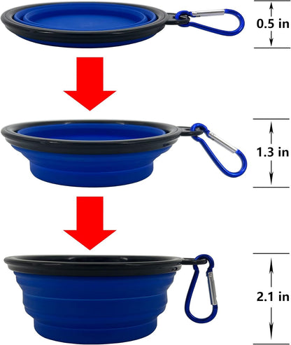 Collapsible Dog Bowl, 10 Pack, Portable, Safe, Reusable, Suitable for Indoor and Outdoor Activities3