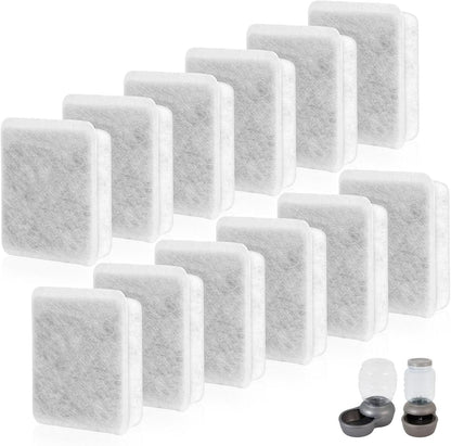 Pet Fountain Charcoal Water Filter Replacement, Dog Cat Water Bowl Filter Pet Water Filter Fit for Gravity Waterer Bowls Pack of 89