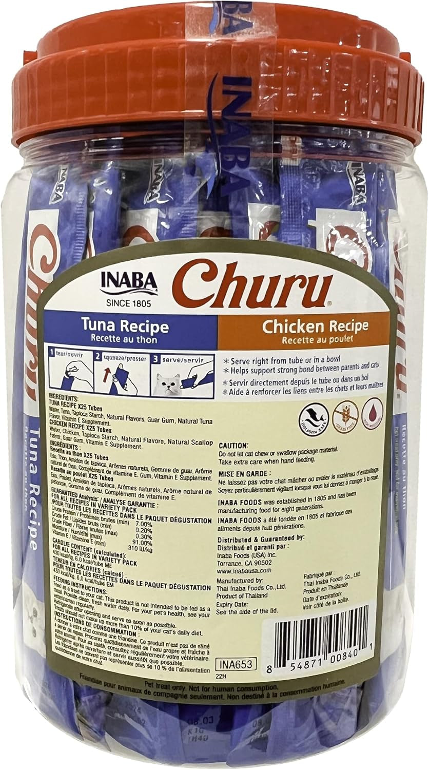 inaba-churu-lickable-grain-free-puree-cat-treats-25-tuna-25-chicken-grain-free-lickable-squeezable-creamy-puree-treat-topper