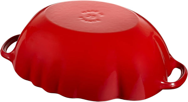 STAUB Cast Iron 3-Quart Tomato Cocotte, Dutch Oven, Made in France, Cherry5