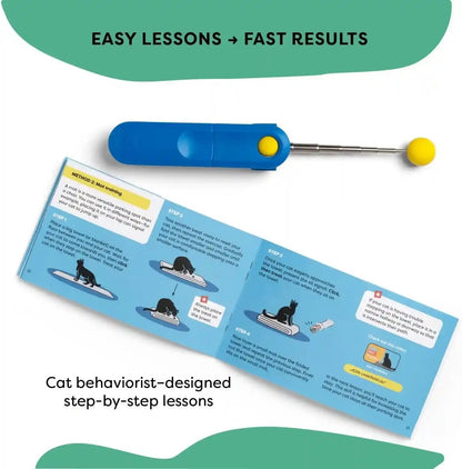 Cat Training Clicker with Detachable Wearable Finger Clicker & Target Stick – Positive Reinforcement Training Tool for Cats – Ideal for Behavior, Tricks & Enrichment7