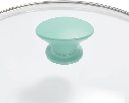 Rio Healthy Ceramic Nonstick 5QT Saute Pan Jumbo Cooker with Helper Handle and Lid, Pfas-Free, Dishwasher Safe, Turquoise12