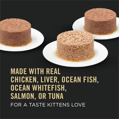 Purina Pro Plan High Protein Wet Kitten Food Variety Pack, DEVELOPMENT Kitten Favorites - (Pack of 24) 3 Oz. Cans4