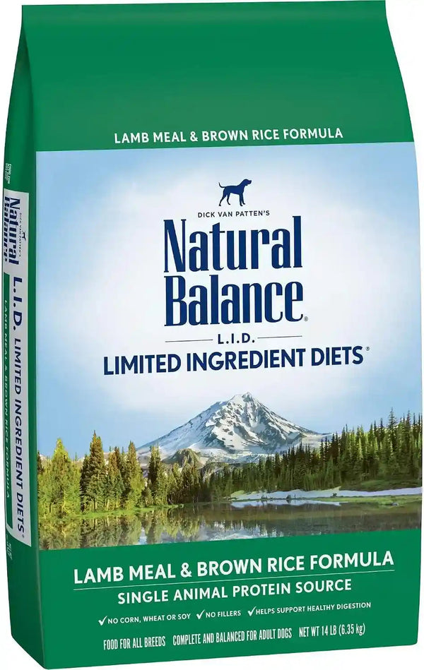Natural Balance Limited Ingredient Adult Dry Dog Food - Complete Nutrition for Adult Dogs - Wholesome Grains Brown Rice Recipe - Limited Ingredient Formula - 24 Lb - Lamb & Brown Rice29