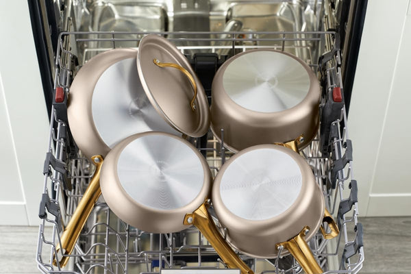 Radiant Nonstick Cookware/Pots and Pan Set with Lids and Prestige Kitchen Cooking Tools, Dishwasher Safe, 12 Piece, Champagne11