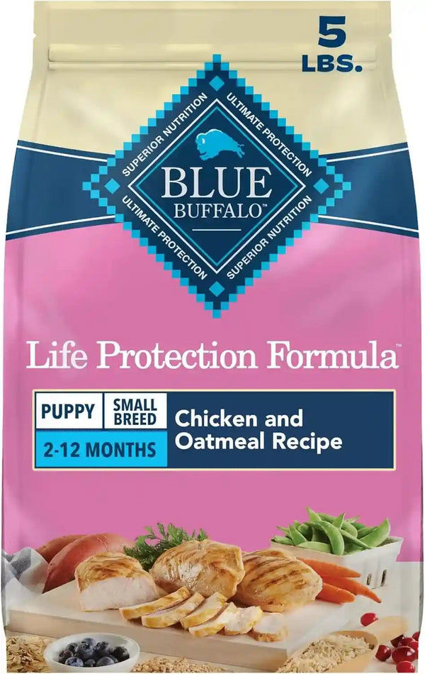Blue Buffalo Life Protection Formula Chicken Small Breed Puppy Food, 5 Lb | with DHA for Brain Development, Real Chicken #1 Ingredient, Antioxidant-Rich Lifesource Bits, Formulated for Small Breed Dogs1