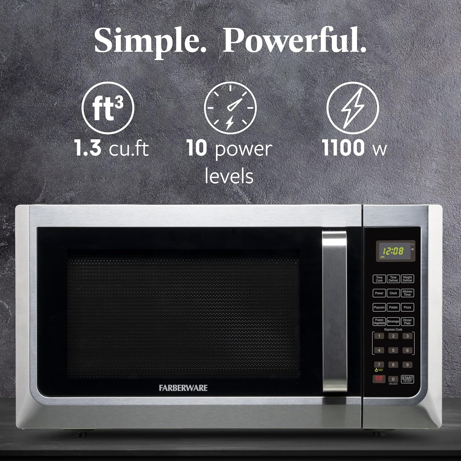 1-3-cu-ft-countertop-microwave-oven-1100-watts-power-auto-cook-settings-defrost-easy-clean-and-child-safety-lock-stainless