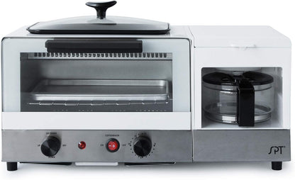 BM-1120W: 3-In-1 Breakfast Maker, Stainless Steel & White1